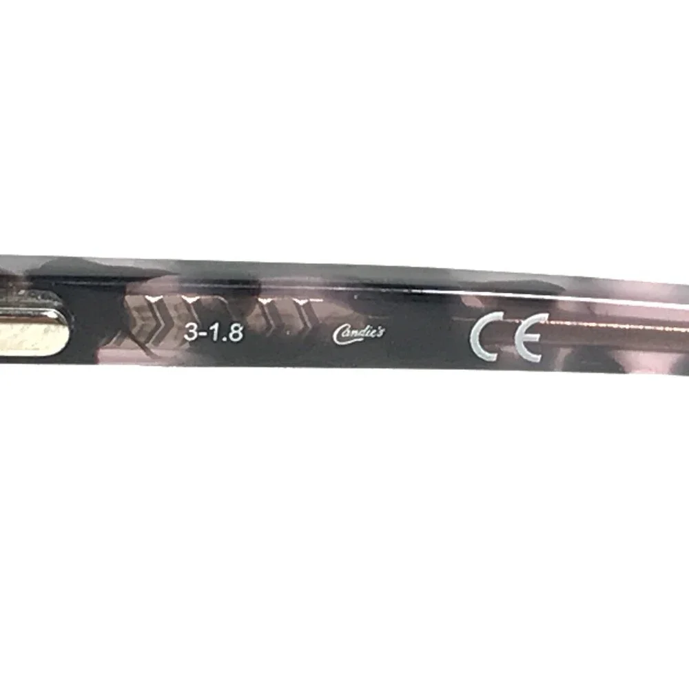 Candies CA0162 005 Eyeglasses Frames Black Purple Round Cat Eye 50-18-140